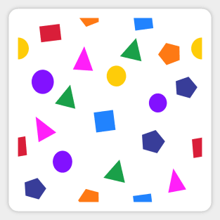 Rainbow geometric shapes Sticker